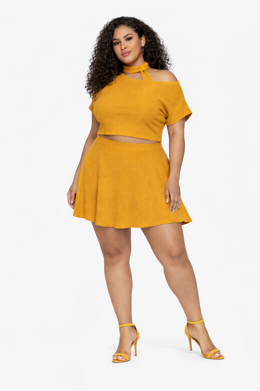 Golden Hour Flare Skirt Set