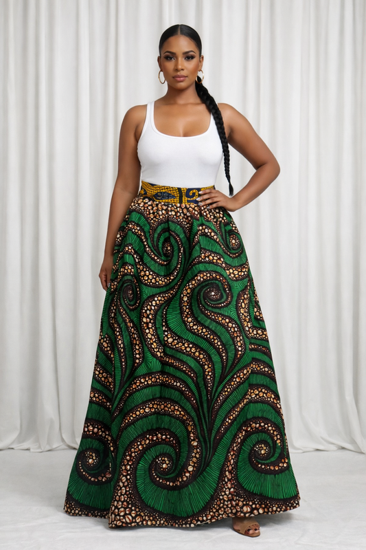 The Emerald Sovereign Maxi skirt