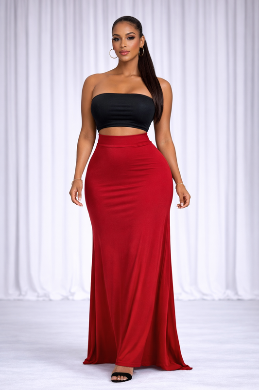 Scarlet Siren High Waist maxi skirt