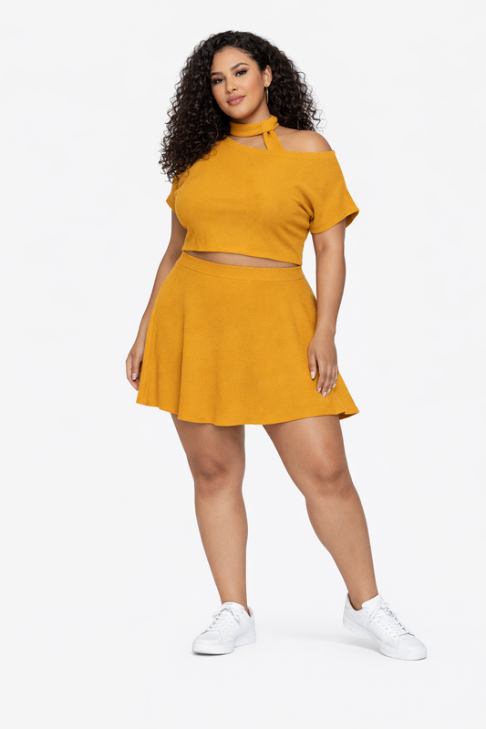Golden Hour Flare Skirt Set